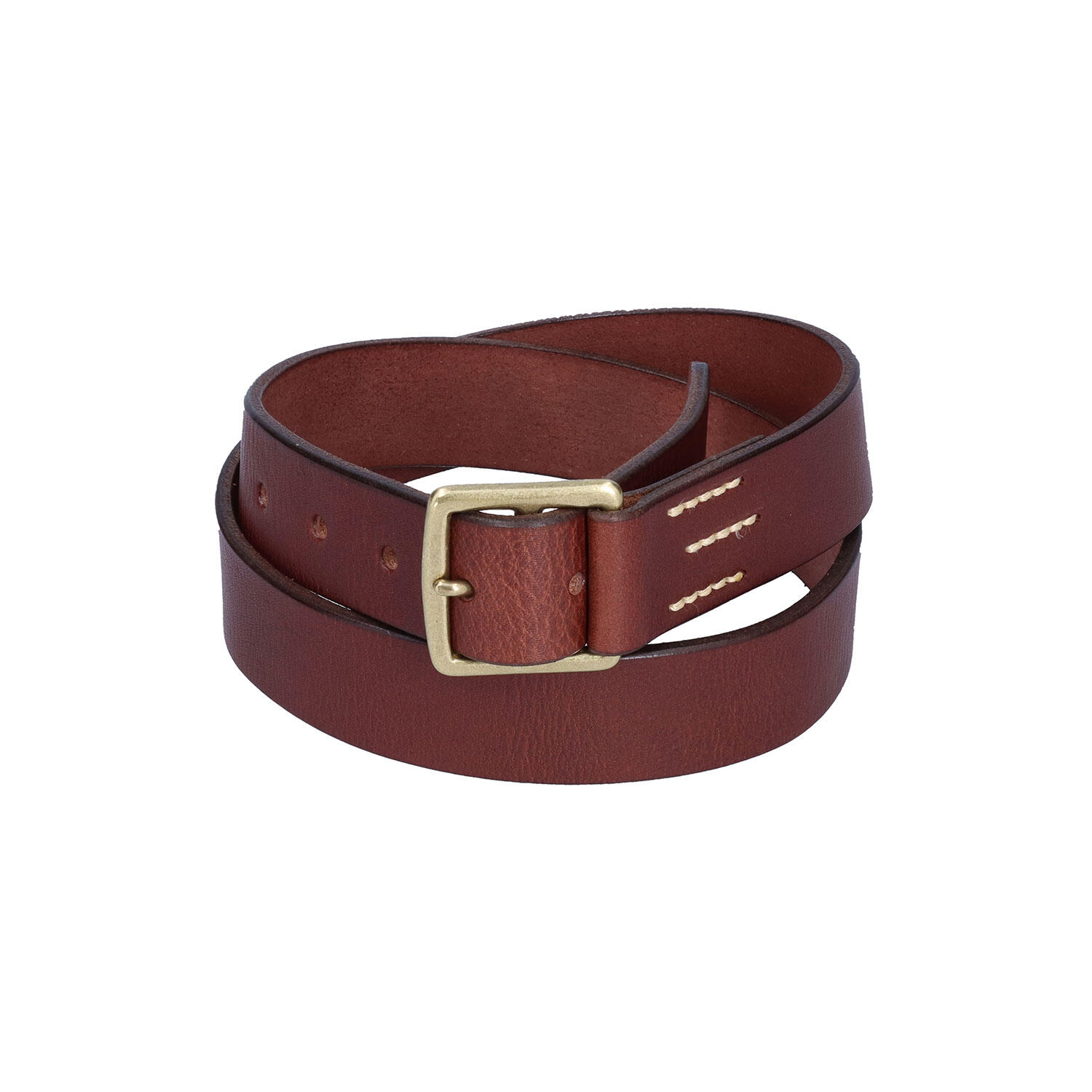 ANNAK（アナック）｜栃木レザー 33mm ステッチ入りベルト｜日本革市