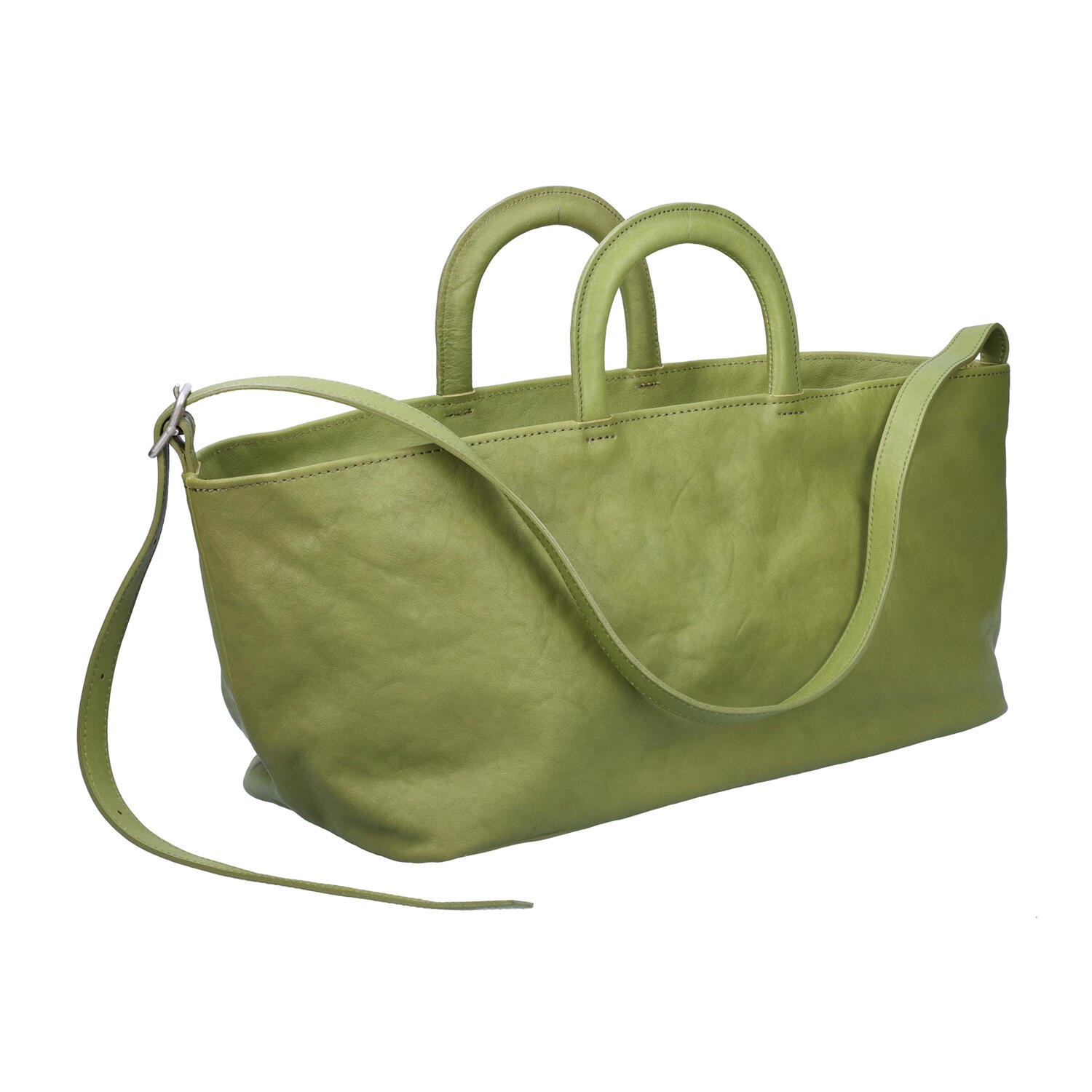 9425円 品質が完璧 ハンドバッグ オールレザー 牛革 ネイビー グリーン 青緑 ブルーグリーン 鞄