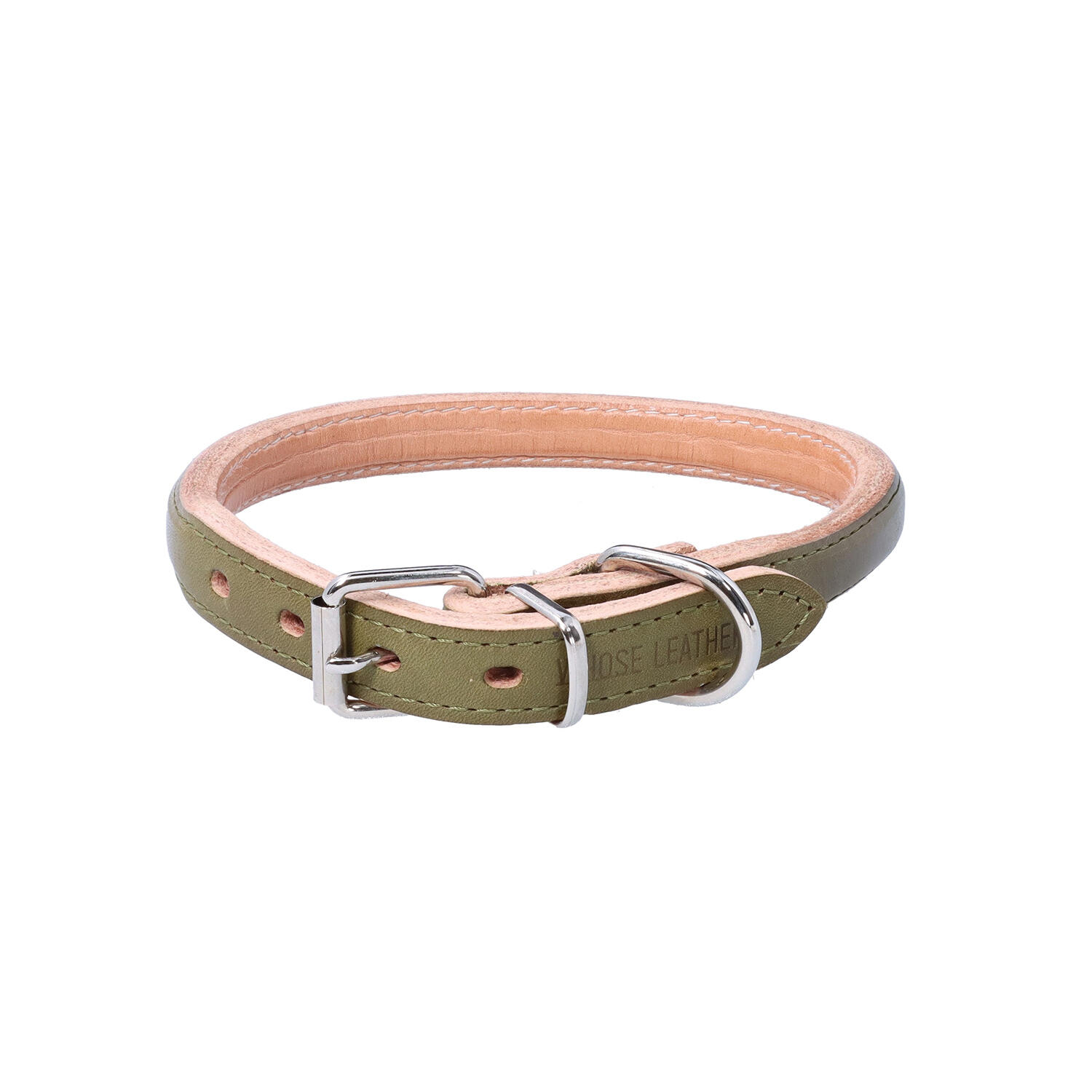 Whose Leather（フーズレザー）｜ヌメ革 4号 小型犬用 丸首輪｜日本革市