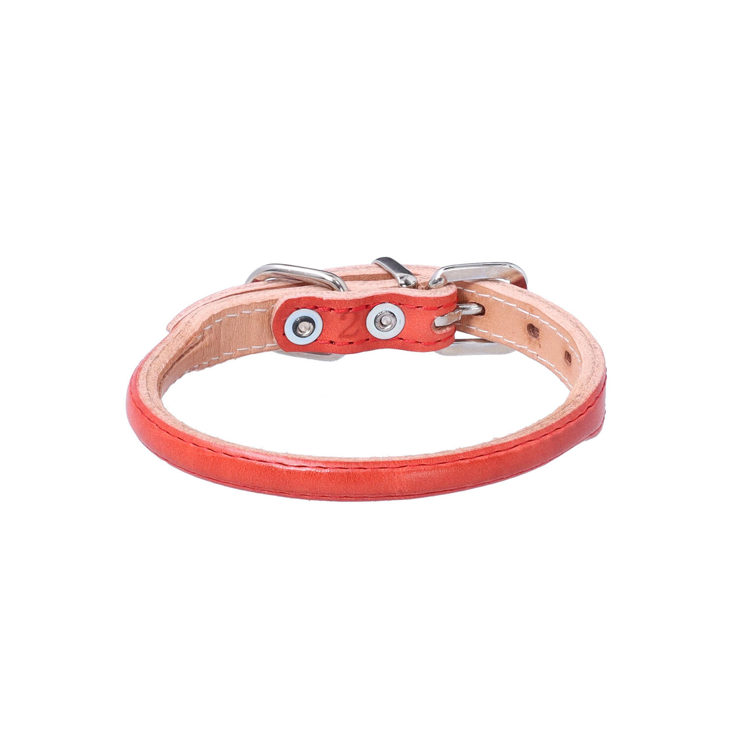 Whose Leather(フーズレザー)|ヌメ革 超小型犬用 小型犬用 2号 丸首輪|日本革市