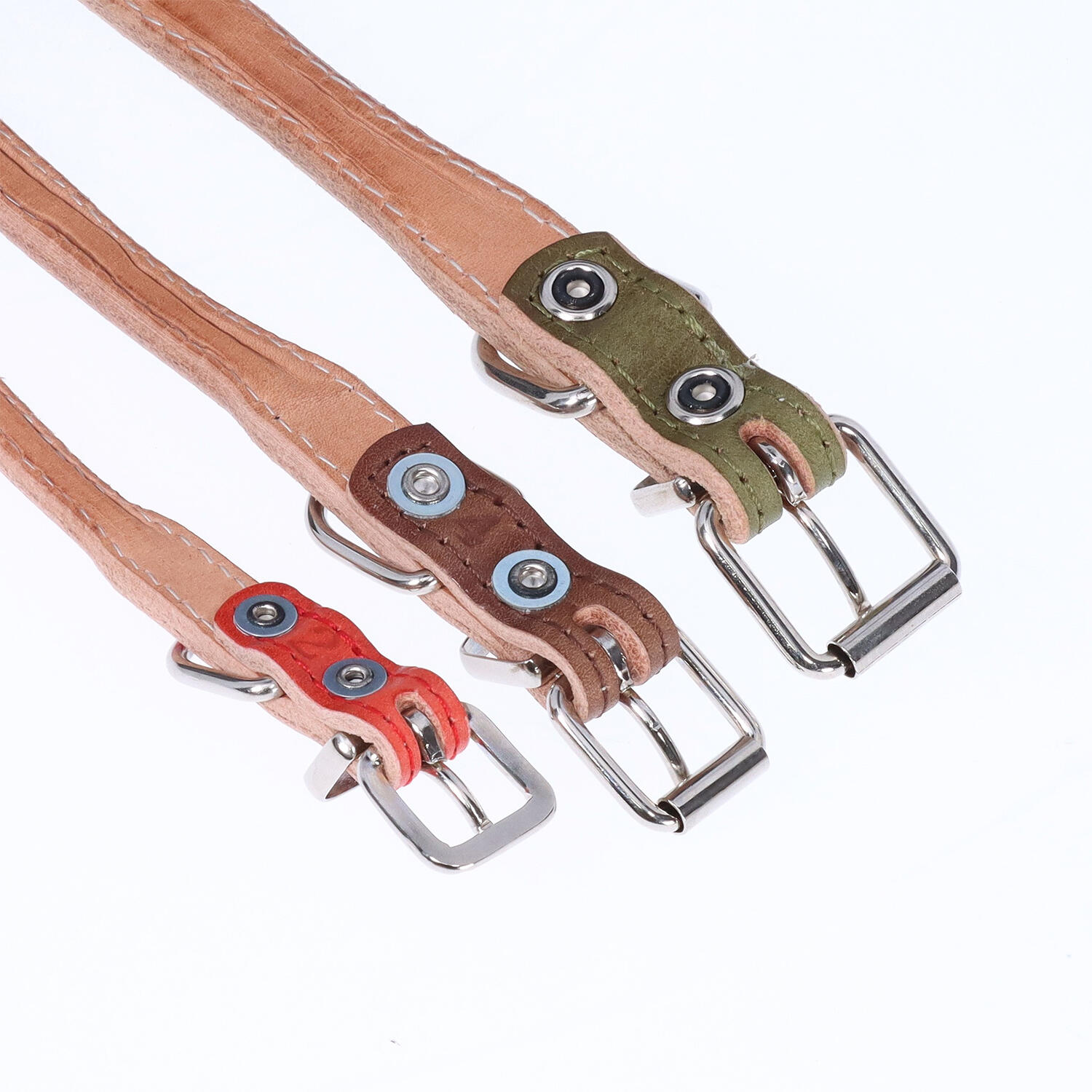 Whose Leather(フーズレザー)|ヌメ革 超小型犬用 小型犬用 2号 丸首輪|日本革市