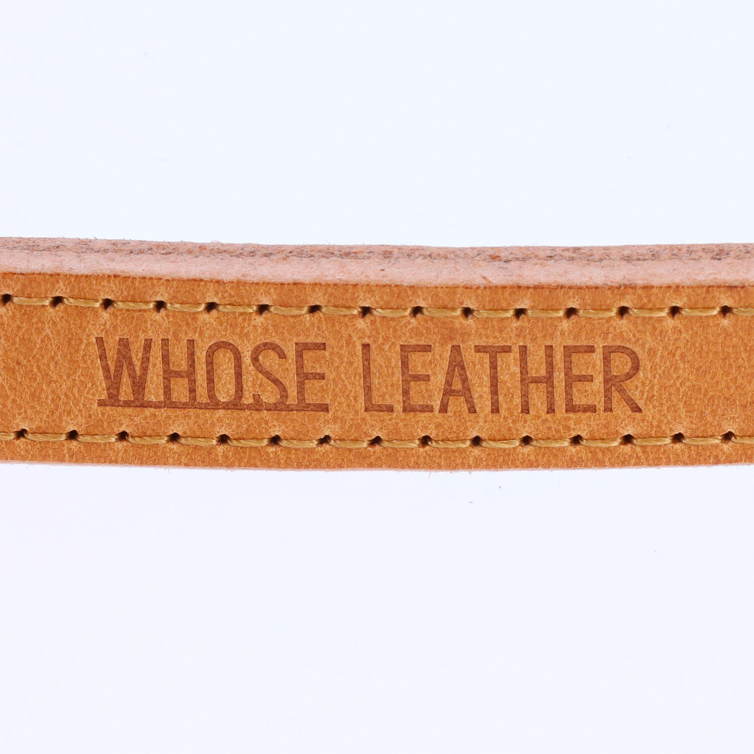 Whose Leather(フーズレザー)|15mm幅 ヌメ革 中型犬用 ドッグリード|日本革市