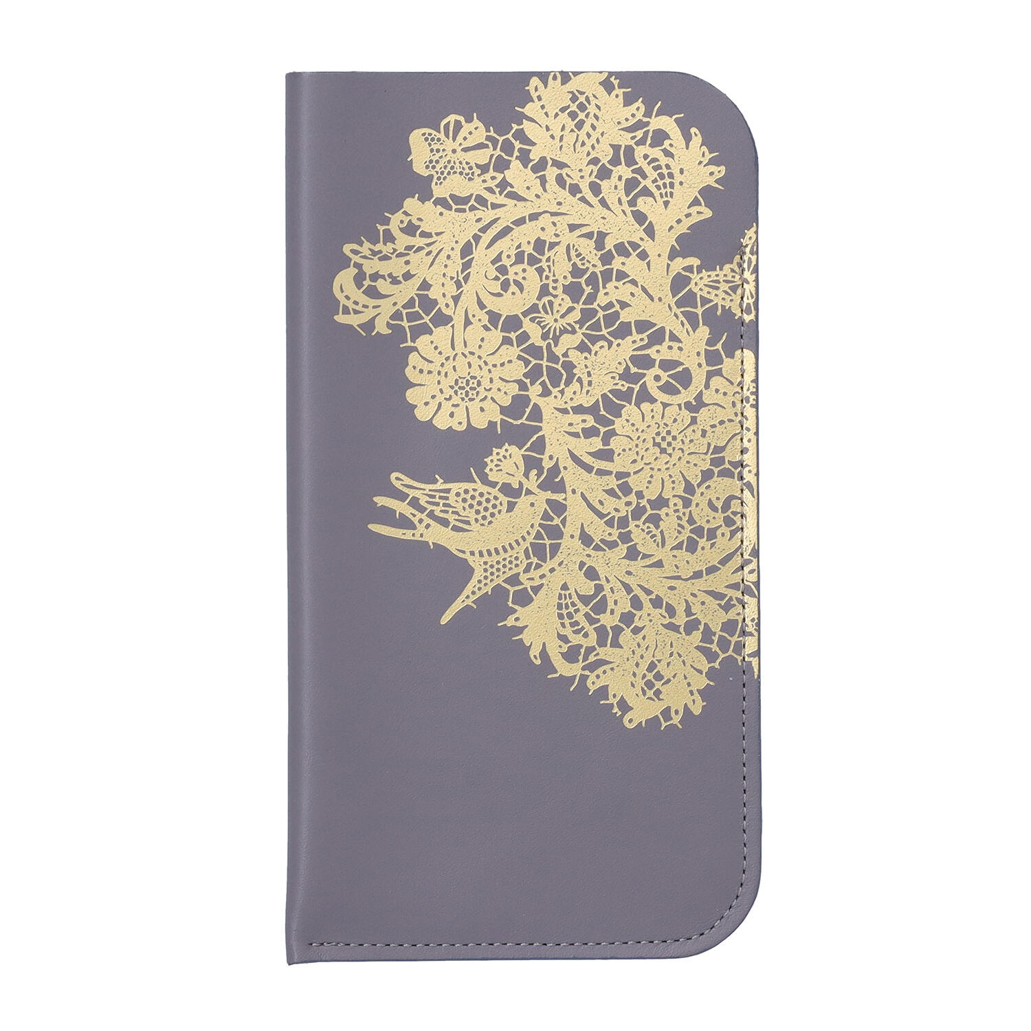 sato-ca(サトカ)|レース柄 箔加工 眼鏡入れ メガネケース|日本革市