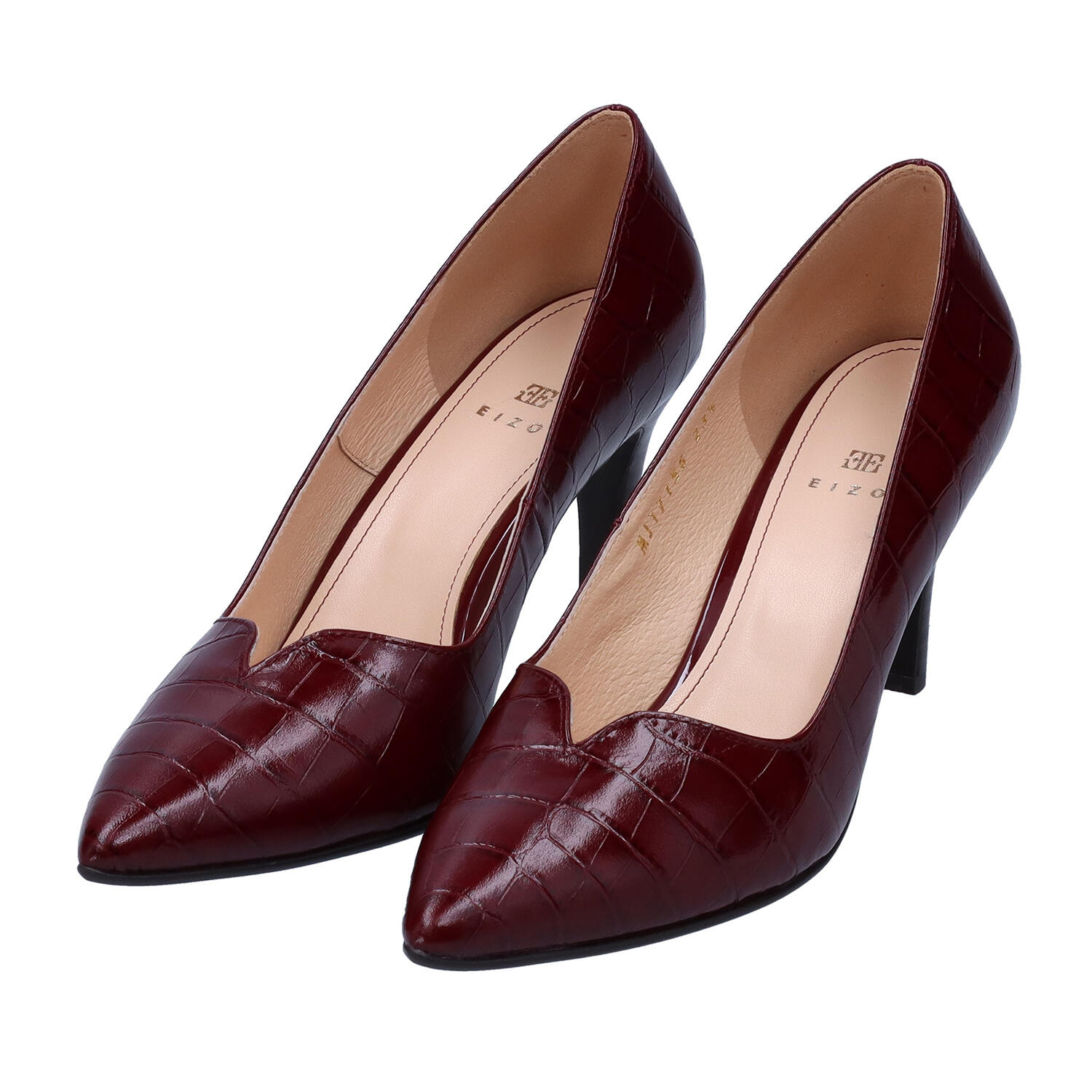 EIZO(エイゾー)|7.5㎝ 牛革 デザインハイヒール|日本革市