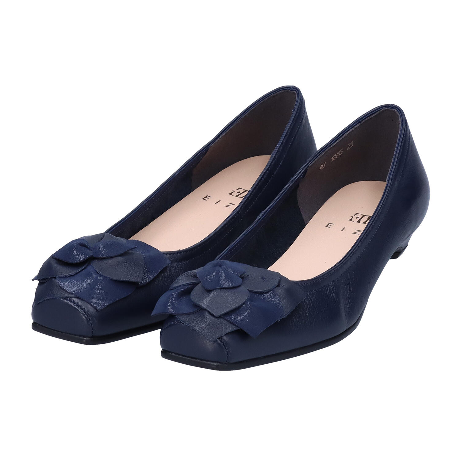 EIZO(エイゾー)|スクウェアトゥ シープスキン ローヒールシューズ |日本革市