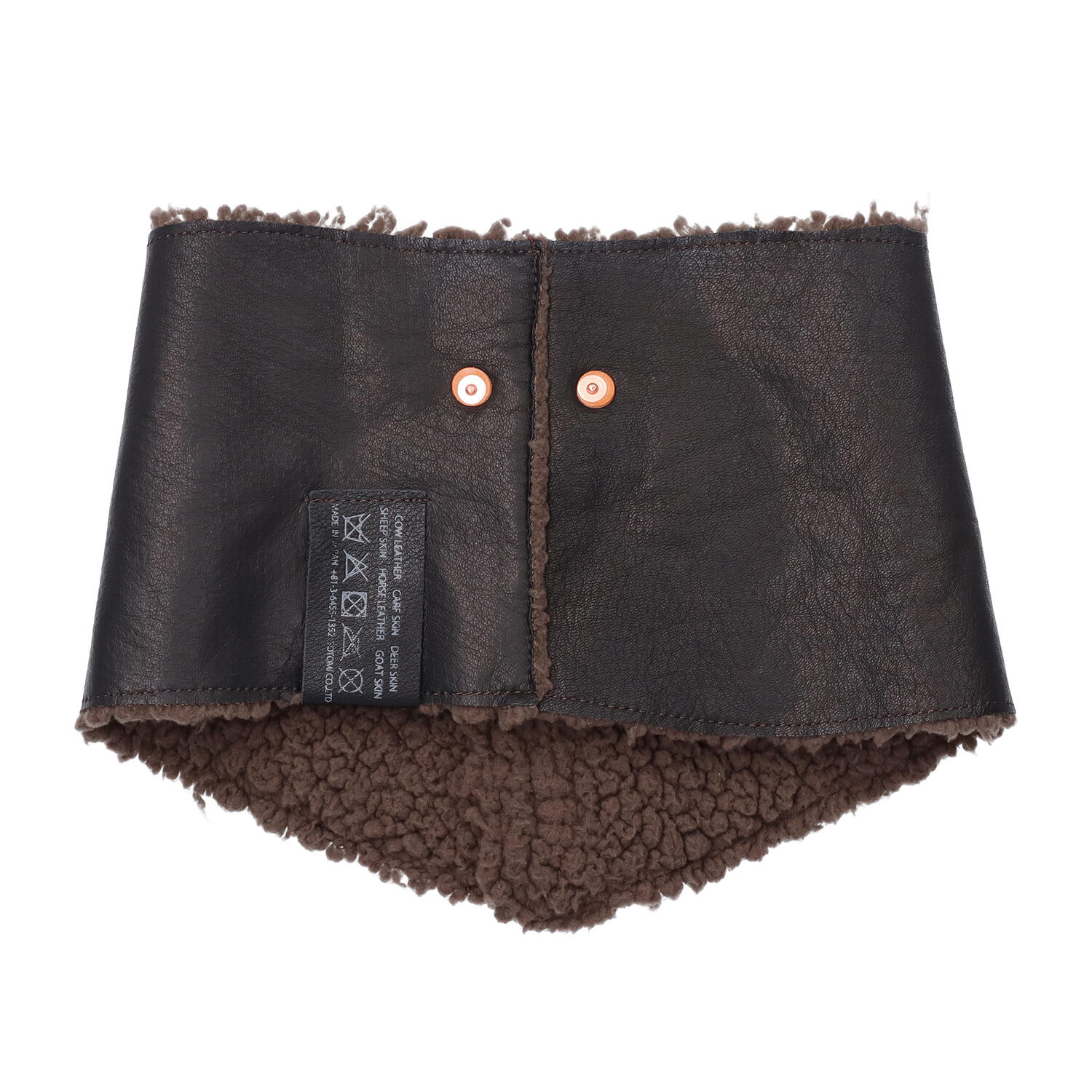 MOQUIP(モキップ)|ユニセックス 鹿革 ボア ネックウォーマー|日本革市