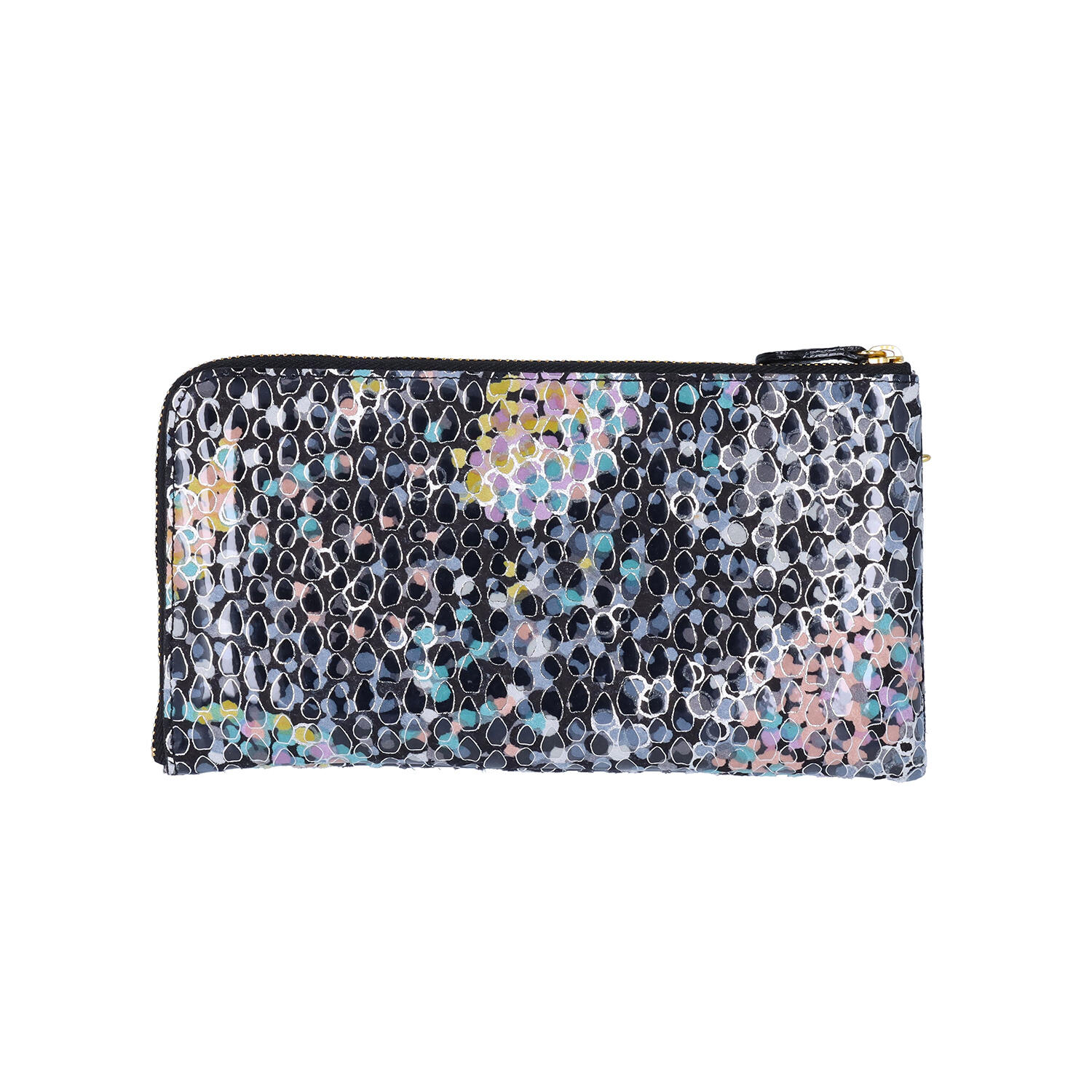 HARUBE（ハルベ）｜総柄　大容量　キーチェーン付 L字ファスナー長財布 ｜日本革市