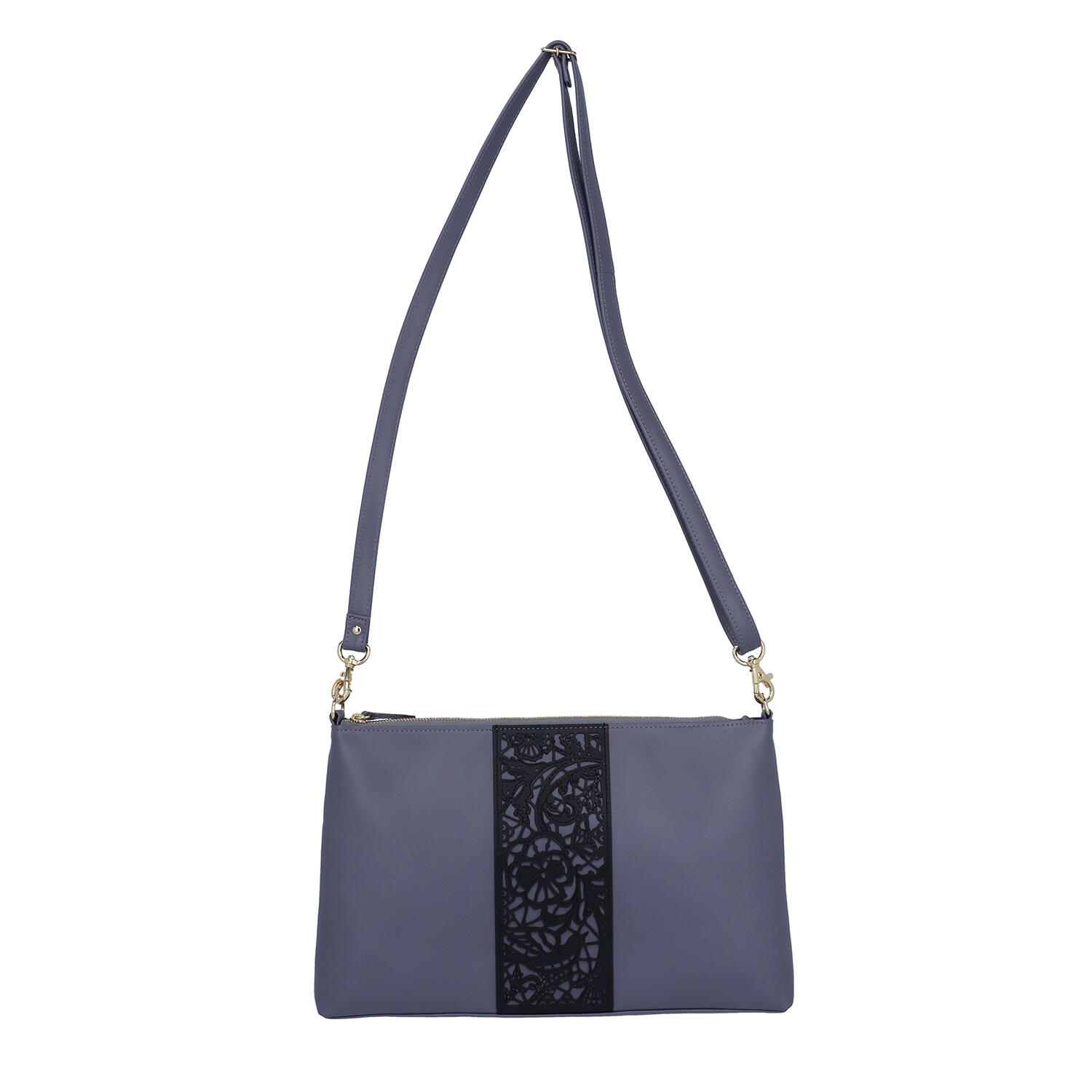 sato-ca(サトカ)|ボタニカル柄 薄マチショルダーバッグ クラッチ|日本革市