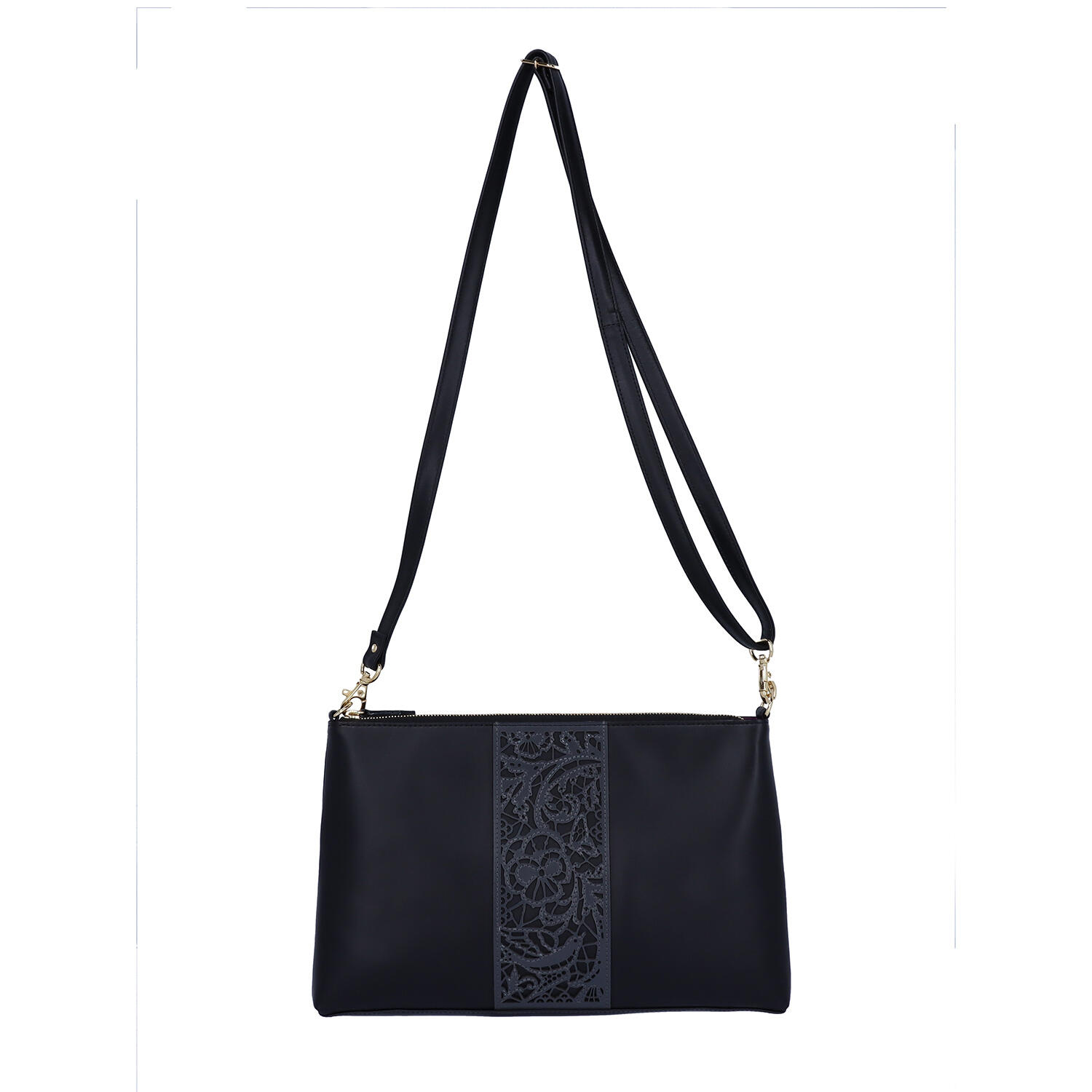 sato-ca(サトカ)|ボタニカル柄 薄マチショルダーバッグ クラッチ|日本革市