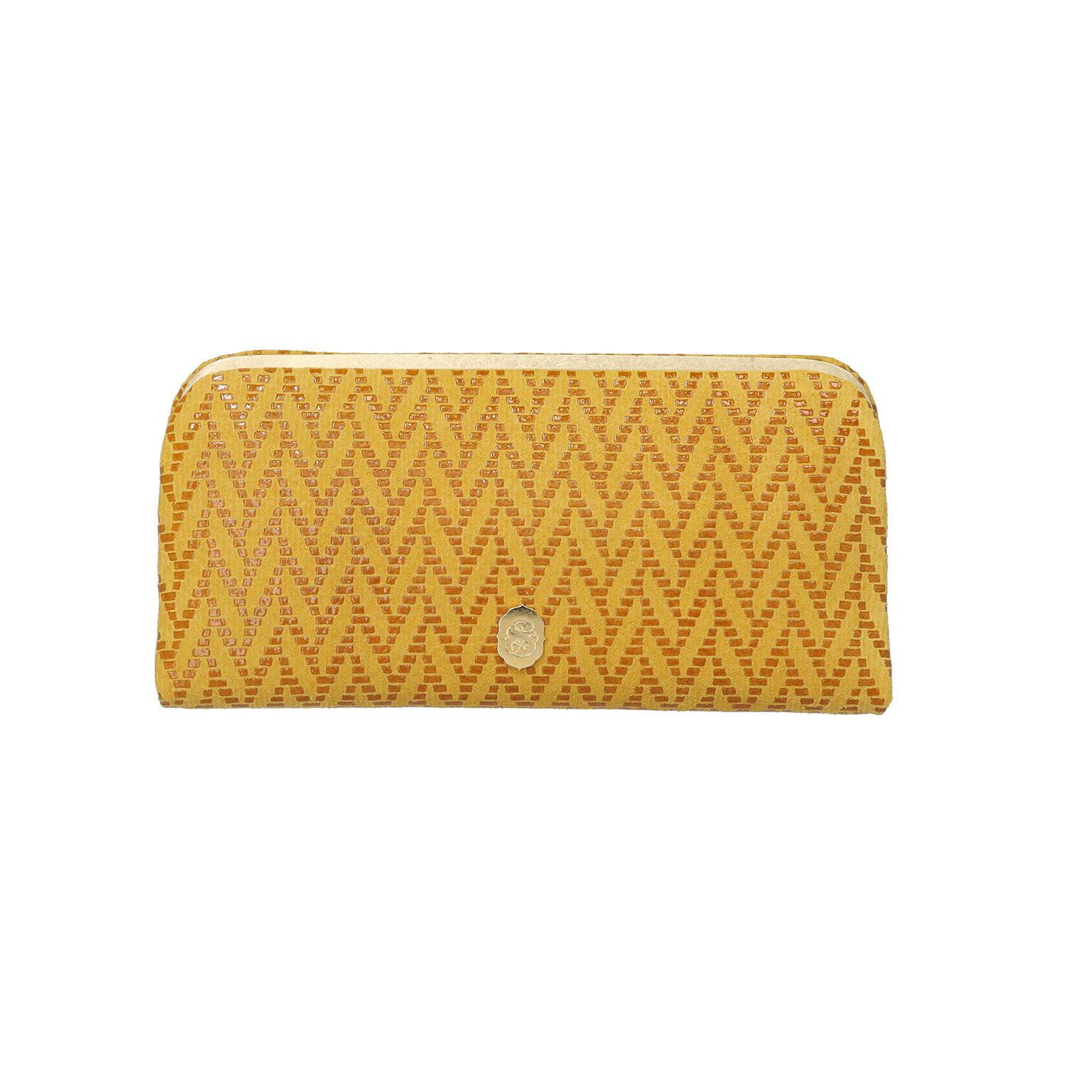 sato-ca（サトカ）｜ヘリンボーン柄  ピッグスキン 押し口 長財布｜日本革市