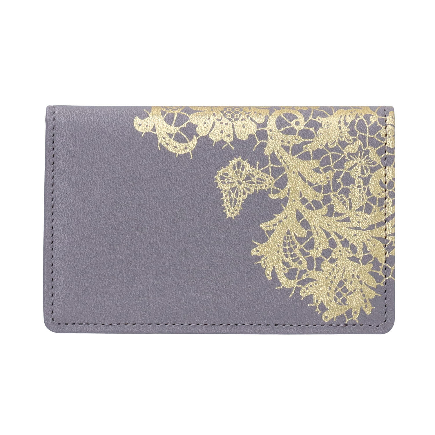 sato-ca(サトカ)|レース調 箔加工 箱マチ 通しマチ 名刺入れ|日本革市