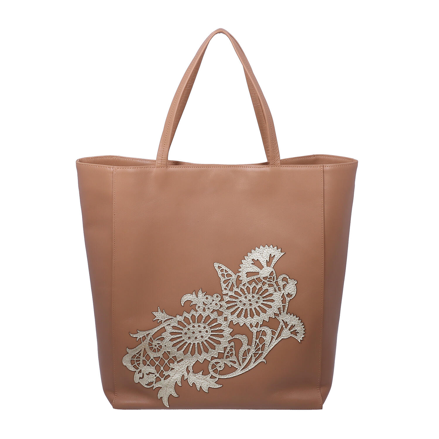 sato-ca（サトカ）｜A4 レース調　牛革 レザートートバッグ｜日本革市